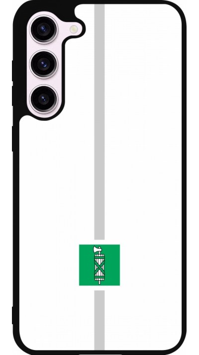 Samsung Galaxy S23+ Case Hülle - Silikon schwarz Kanton SG weiss