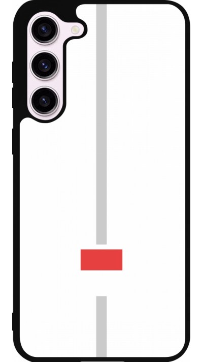 Samsung Galaxy S23+ Case Hülle - Silikon schwarz Kanton SO weiss