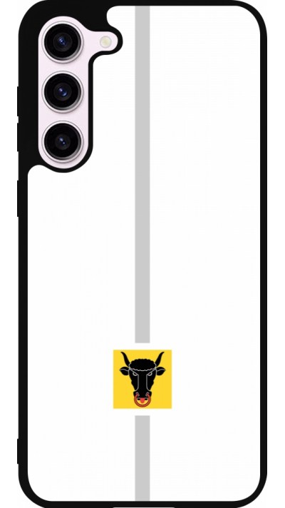 Samsung Galaxy S23+ Case Hülle - Silikon schwarz Kanton UR weiss