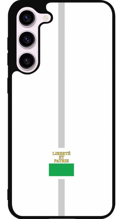 Samsung Galaxy S23+ Case Hülle - Silikon schwarz Kanton VD weiss