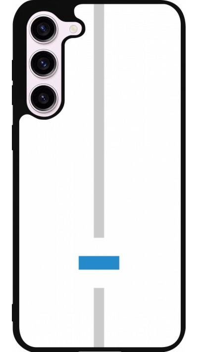 Samsung Galaxy S23+ Case Hülle - Silikon schwarz Kanton ZG weiss