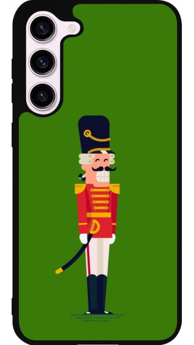 Coque Samsung Galaxy S23+ - Silicone rigide noir Christmas 25 Nutcracker Green