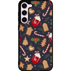 Coque Samsung Galaxy S23+ - Silicone rigide noir Christmas 25 Pattern Gingerbread House