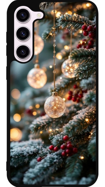 Coque Samsung Galaxy S23+ - Silicone rigide noir Christmas 25 Xmas Decorated Tree