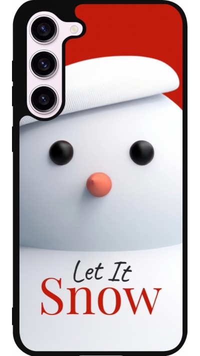 Coque Samsung Galaxy S23+ - Silicone rigide noir Christmas 25 Xmas Snowman