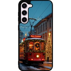 Coque Samsung Galaxy S23+ - Silicone rigide noir Christmas 25 Xmas Train