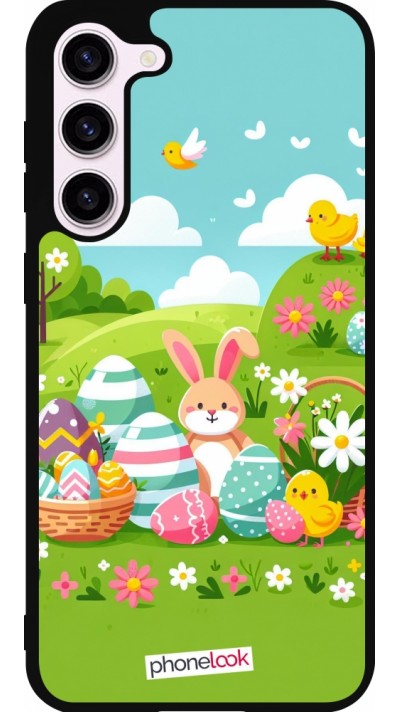 Samsung Galaxy S23+ Case Hülle - Silikon schwarz Ostern 2025 Gruen