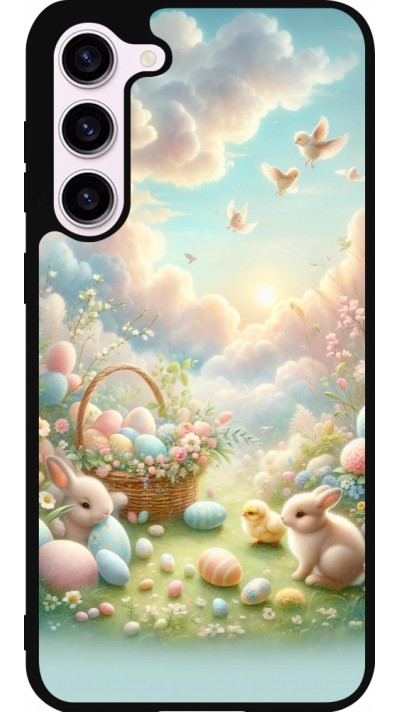 Samsung Galaxy S23+ Case Hülle - Silikon schwarz Ostern 2025 Pastell Ostern