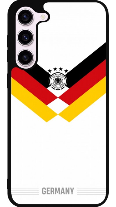 Coque Samsung Galaxy S23+ - Silicone rigide noir Maillot de football Allemagne 2026 personnalisable
