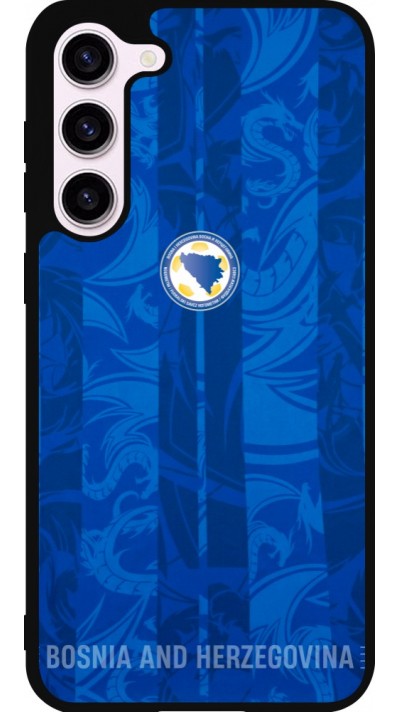 Coque Samsung Galaxy S23+ - Silicone rigide noir Maillot de football Bosnie-Herzégovine 2026 personnalisable