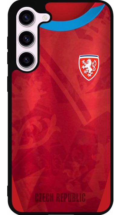 Samsung Galaxy S23+ Case Hülle - Silikon schwarz Tschechische Republik personalisierbares Fussballtrikot