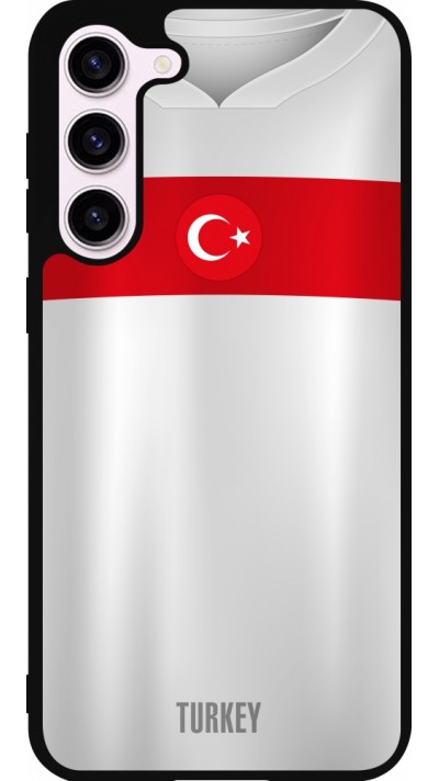 Samsung Galaxy S23+ Case Hülle - Silikon schwarz Türkei personalisierbares Fussballtrikot