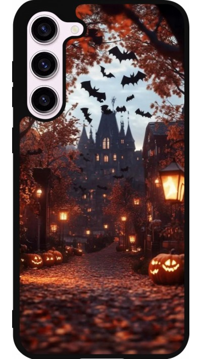 Coque Samsung Galaxy S23+ - Silicone rigide noir Halloween 2025 Haunted house