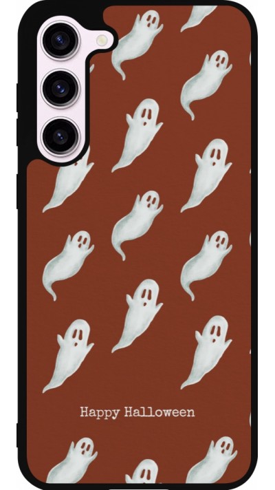 Coque Samsung Galaxy S23+ - Silicone rigide noir Halloween 2025 Pattern of ghosts