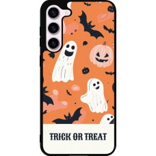 Coque Samsung Galaxy S23+ - Silicone rigide noir Halloween 2025 Trick treat