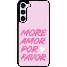 Coque Samsung Galaxy S23+ - Silicone rigide noir More amor porfavor