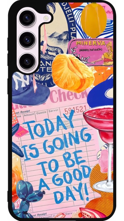 Coque Samsung Galaxy S23+ - Silicone rigide noir Preppy Today is Going to be a good day Coque Samsung Galaxy S23+ - Silicone rigide noir Preppy Today is Going to be a good day