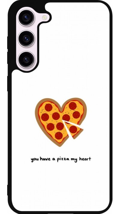 Samsung Galaxy S23+ Case Hülle - Silikon schwarz Saint Valentines Day 26 You have my pizza heart