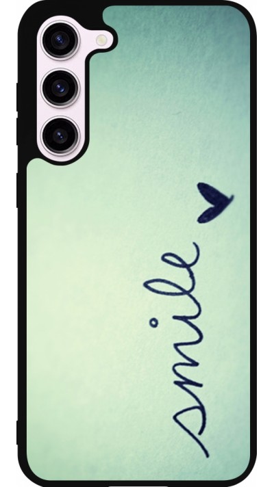Coque Samsung Galaxy S23+ - Silicone rigide noir Smile