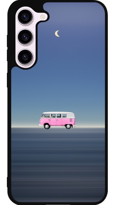 Coque Samsung Galaxy S23+ - Silicone rigide noir Spring 23 pink bus