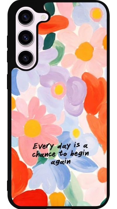 Coque Samsung Galaxy S23+ - Silicone rigide noir Every day is a chance Spring 2026