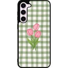 Samsung Galaxy S23+ Case Hülle - Silikon schwarz Green vichy tulips Spring 2026
