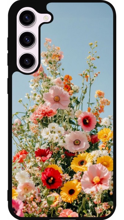 Coque Samsung Galaxy S23+ - Silicone rigide noir Spring flowers Spring 2026