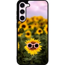 Samsung Galaxy S23+ Case Hülle - Silikon schwarz Sunflower with glasses Spring 2026