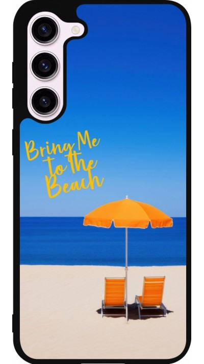Samsung Galaxy S23+ Case Hülle - Silikon schwarz Summer 2025 Bring me to the beach