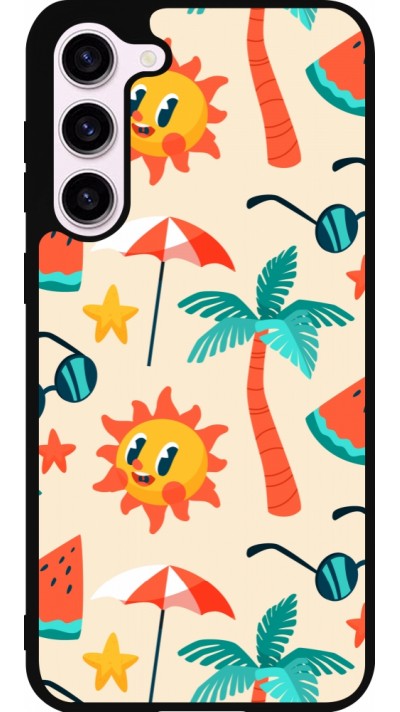 Samsung Galaxy S23+ Case Hülle - Silikon schwarz Summer 2025 Pattern soleil