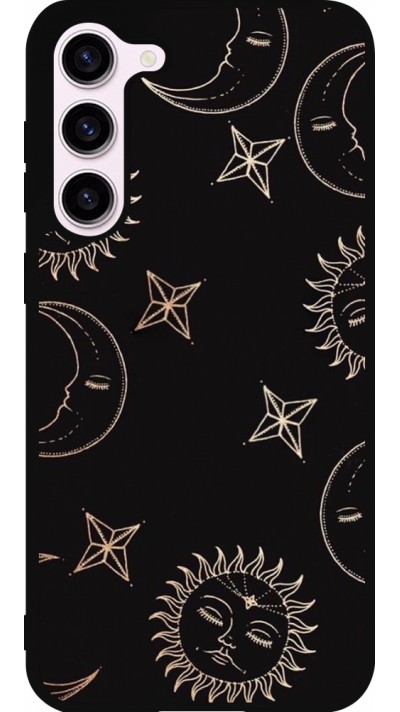 Coque Samsung Galaxy S23+ - Silicone rigide noir Suns and Moons