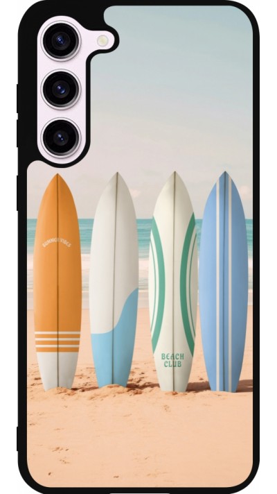 Samsung Galaxy S23+ Case Hülle - Silikon schwarz Summer surfboard 2025
