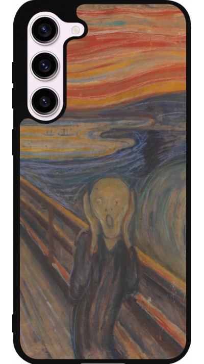 Samsung Galaxy S23+ Case Hülle - Silikon schwarz Kunstbild - Der Schrei - Edvard Munch