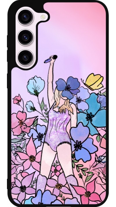 Samsung Galaxy S23+ Case Hülle - Silikon schwarz Taylor Swift Sketch - Pink