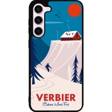 Samsung Galaxy S23+ Case Hülle - Silikon schwarz Verbier Cabane Mont-Fort