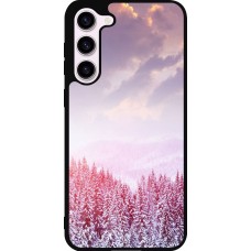 Samsung Galaxy S23+ Case Hülle - Silikon schwarz Winter 22 Pink Forest