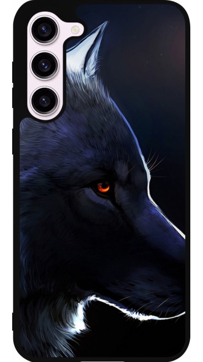 Samsung Galaxy S23+ Case Hülle - Silikon schwarz Wolf Shape