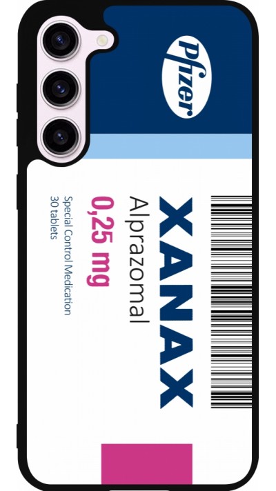 Coque Samsung Galaxy S23+ - Silicone rigide noir Xanax Alprazolam 2025