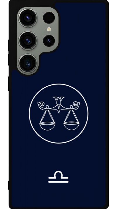 Samsung Galaxy S23 Ultra Case Hülle - Silikon schwarz Astrologie Waage