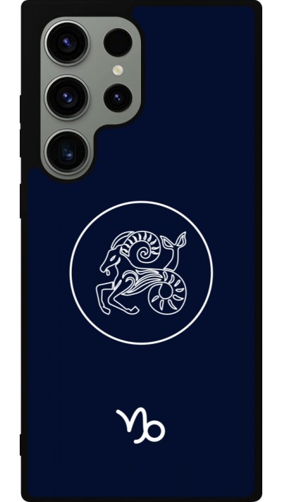 Samsung Galaxy S23 Ultra Case Hülle - Silikon schwarz Astrologie Steinbock