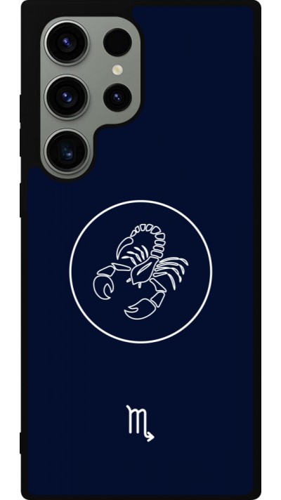 Samsung Galaxy S23 Ultra Case Hülle - Silikon schwarz Astrologie Skorpion