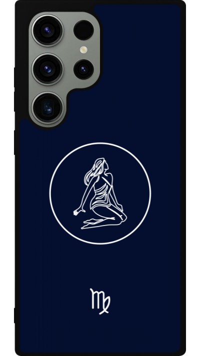 Samsung Galaxy S23 Ultra Case Hülle - Silikon schwarz Astrologie Jungfrau