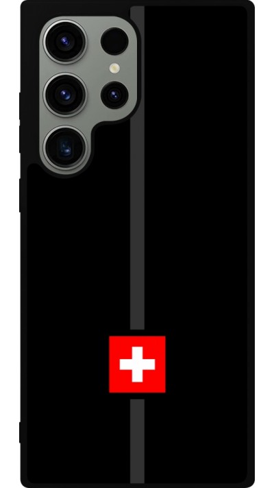 Samsung Galaxy S23 Ultra Case Hülle - Silikon schwarz Kanton CH schwarz