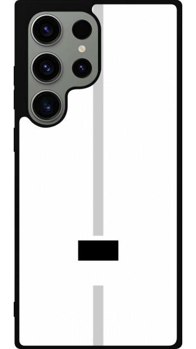 Samsung Galaxy S23 Ultra Case Hülle - Silikon schwarz Kanton FR weiss