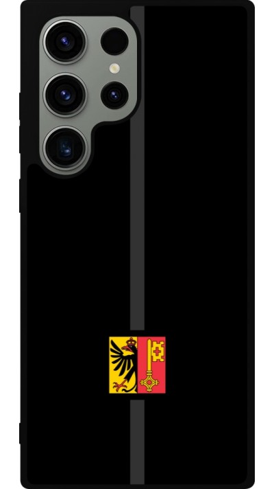 Samsung Galaxy S23 Ultra Case Hülle - Silikon schwarz Kanton GE schwarz