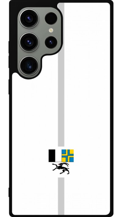 Samsung Galaxy S23 Ultra Case Hülle - Silikon schwarz Kanton GR weiss