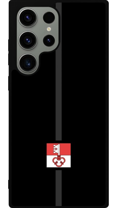 Samsung Galaxy S23 Ultra Case Hülle - Silikon schwarz Kanton OW schwarz