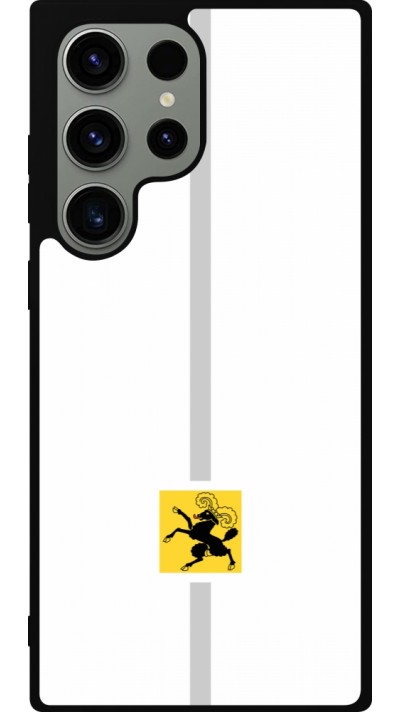 Samsung Galaxy S23 Ultra Case Hülle - Silikon schwarz Kanton SH weiss