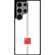Samsung Galaxy S23 Ultra Case Hülle - Silikon schwarz Kanton SZ weiss