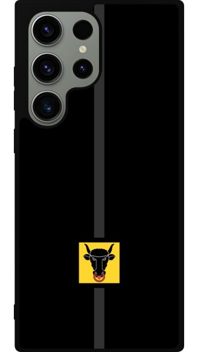 Samsung Galaxy S23 Ultra Case Hülle - Silikon schwarz Kanton UR schwarz